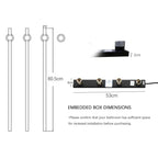 Heated Towel Rack Wall Mounted Bathroom Warmer With Digital Control Stainless Steel Bar - Image 6