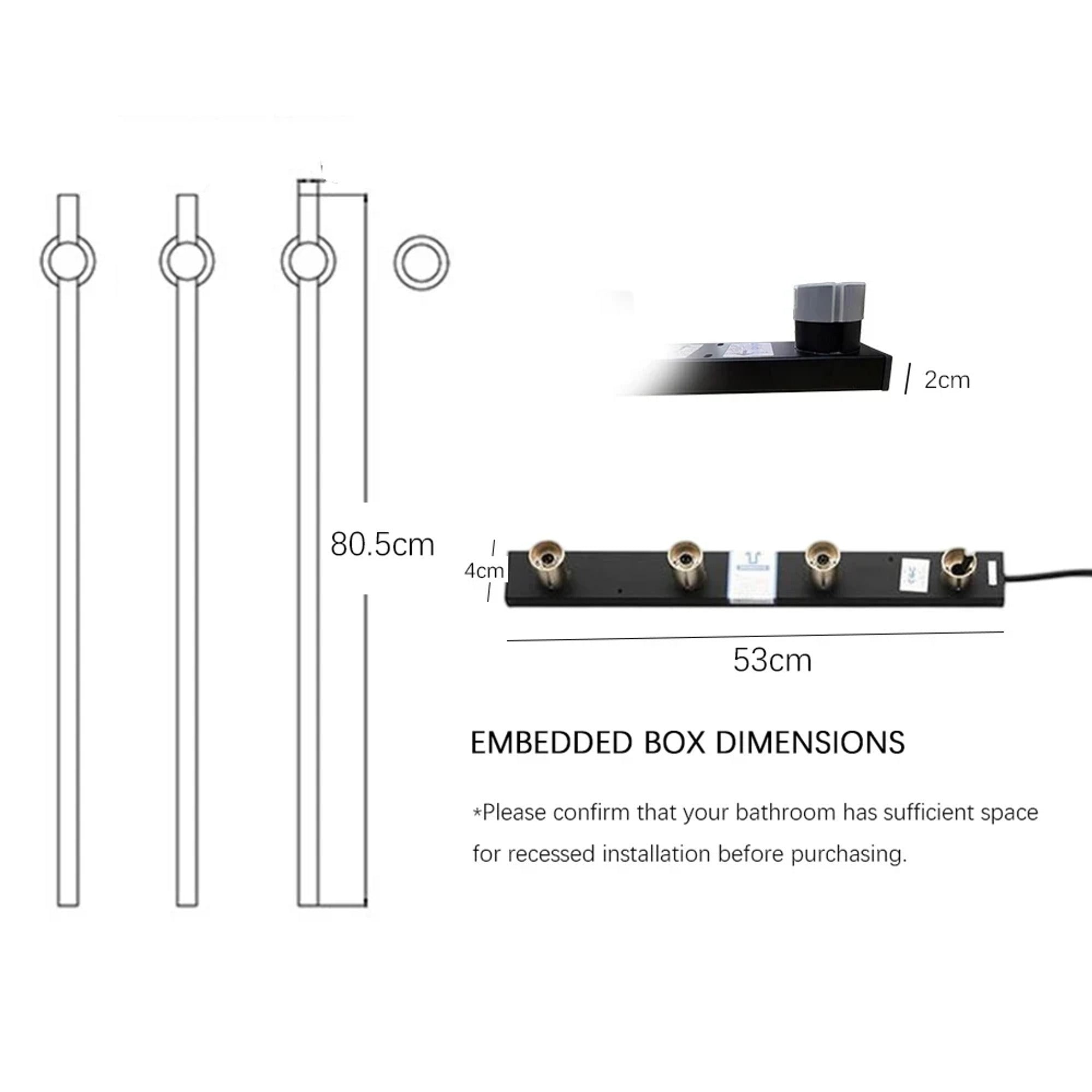 Heated Towel Rack Wall Mounted Bathroom Warmer With Digital Control Stainless Steel Bar - Image 6