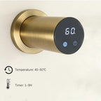 Heated Towel Rack Wall Mounted Bathroom Warmer With Digital Control Stainless Steel Bar - Image 4