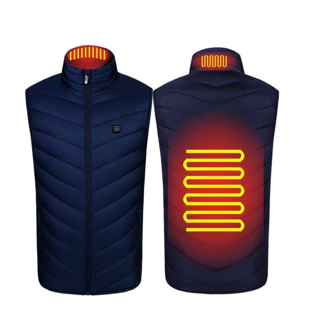 Heated Vest For Men With USB Charging Stand Collar Puffer Sleeveless - Image 8
