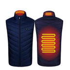 Heated Vest For Men With USB Charging Stand Collar Puffer Sleeveless - Image 8