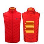 Heated Vest For Men With USB Charging Stand Collar Puffer Sleeveless - Image 5