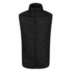 Heated Vest For Men With USB Charging Stand Collar Puffer Sleeveless - Image 3