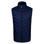 Heated Vest For Men With USB Charging Stand Collar Puffer Sleeveless - Image 10