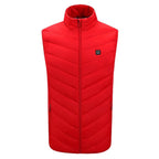 Heated Vest For Men With USB Charging Stand Collar Puffer Sleeveless - Image 7