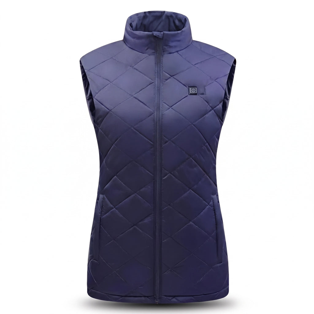 Heated Vest Adjustable Quilted Sleeveless Zip-Front - Image 2