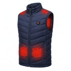 Heated Vest Adjustable Quilted Sleeveless Zip-Front - Image 4