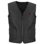 Heated Vest Women Electric Sleeveless Quilted With Front Zipper And Pockets - Image 3