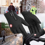 USB Electric Heated Gloves For Winter Thermal Ladies Snow Ski Cycling With Touchscreen Fingertips And Zipper Pocket - Image 2