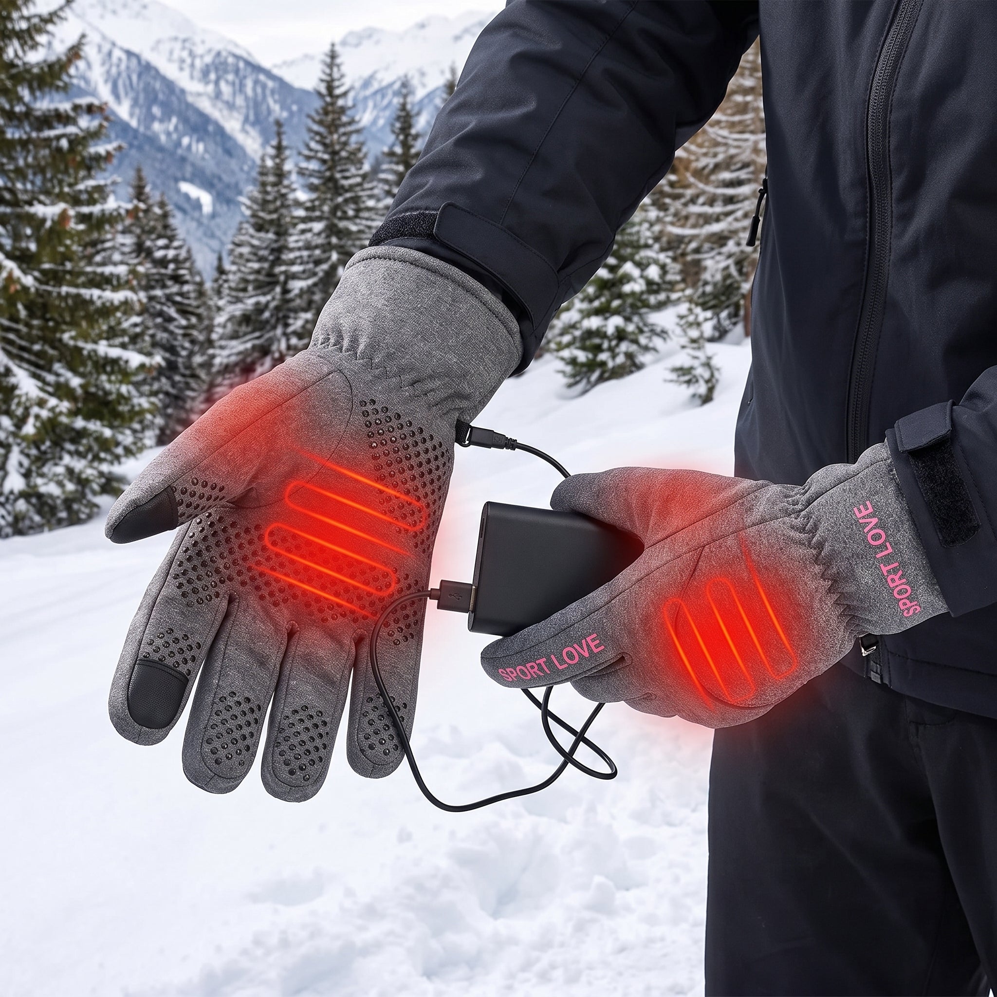 Heated Gloves For Winter With Usb Powered Heating System - hero