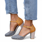 NOVA | Women Orthopedic Comfortable  Heel Sandals – Block Heel Shoes