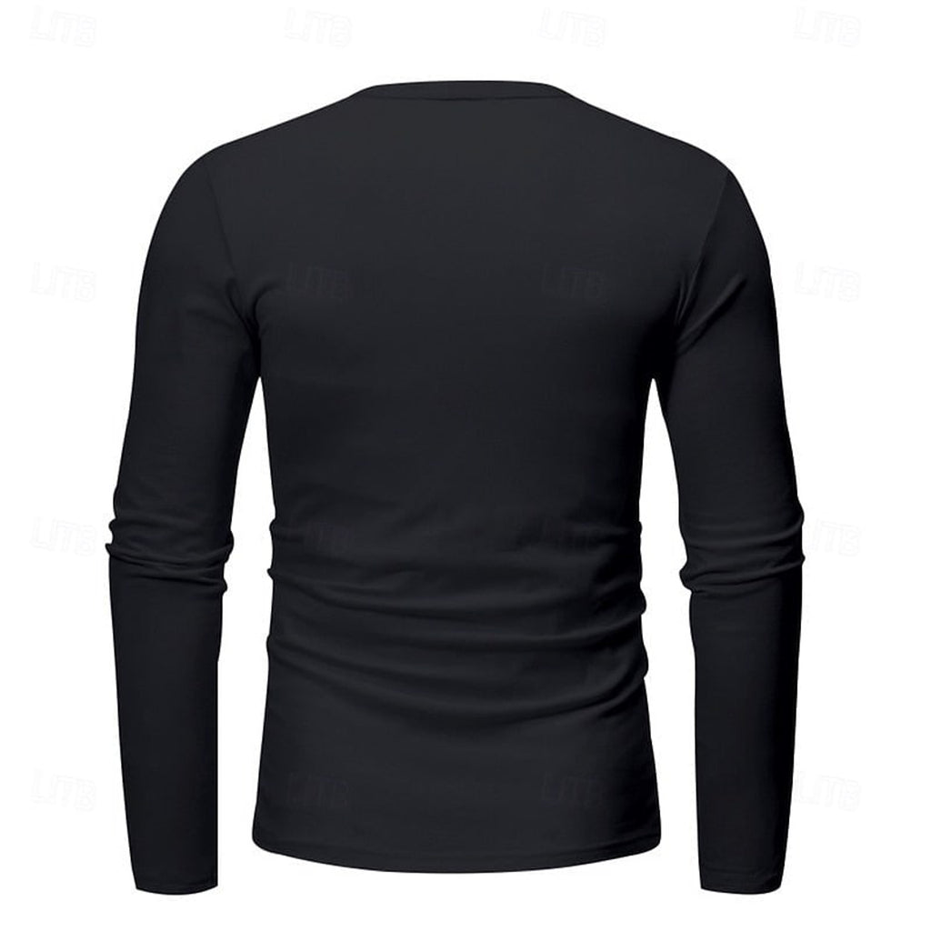 Henley Shirt with Adjustable Long Sleeve and Relaxed Fit - Image 10