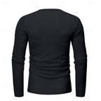 Henley Shirt with Adjustable Long Sleeve and Relaxed Fit - Image 10