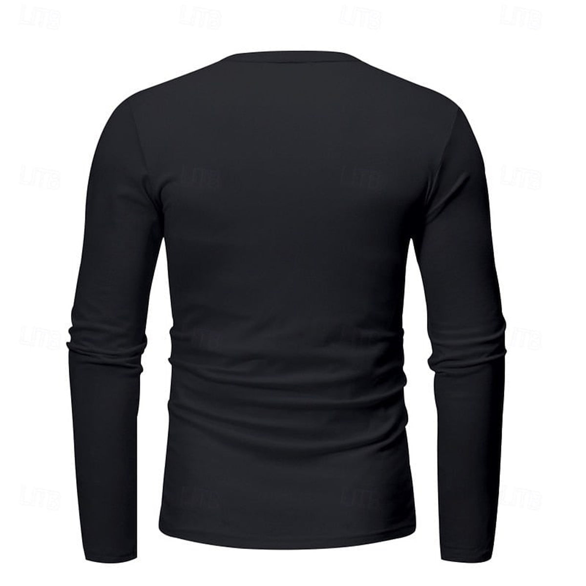Henley Shirt with Adjustable Long Sleeve and Relaxed Fit - Image 10