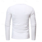 Henley Shirt with Adjustable Long Sleeve and Relaxed Fit - Image 4