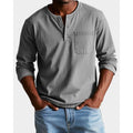 Henley Shirt with Relaxed Fit and Chest Pocket - Image 2