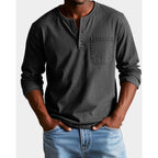Henley Shirt with Relaxed Fit and Chest Pocket - Image 7