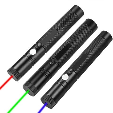 High Power Laser Pointer Pen With Adjustable Focus Ring Safety Key Lock And Rechargeable USB Battery - Image 4