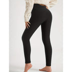 High Waist Fleece Lined Leggings with Plush Sherpa and Fit - Image 2