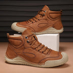 Hiking Boot with Cushioned Leather Ankle and Lace-Up - Image 2