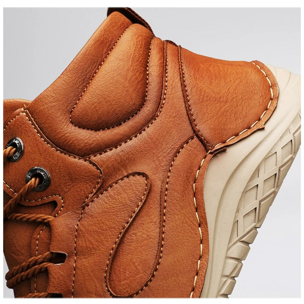 Hiking Boot with Cushioned Leather Ankle and Lace-Up - Image 3