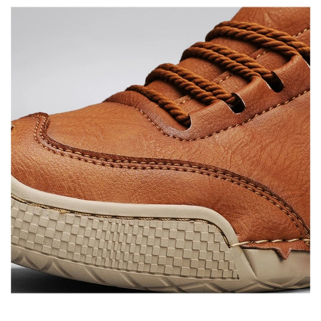 Hiking Boot with Cushioned Leather Ankle and Lace-Up - Image 4