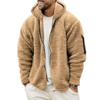 Hooded Fleece Jacket with Plush Casual Fit and Full-Zip Front - Image 5