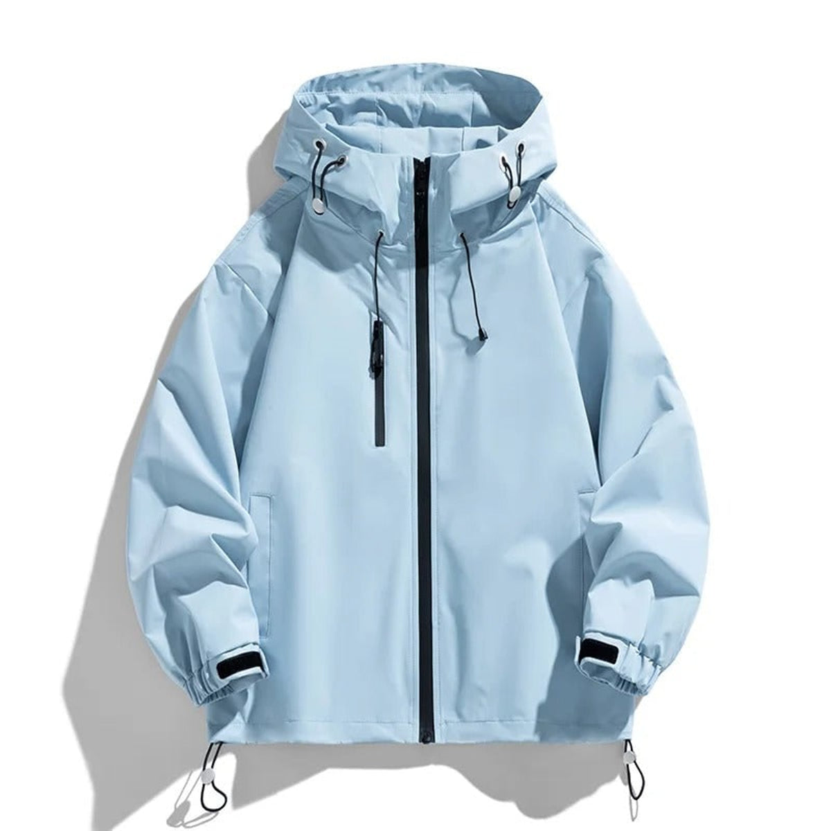 Hooded Ski Jacket with Drawcord Hem and Padded Fit - Image 1