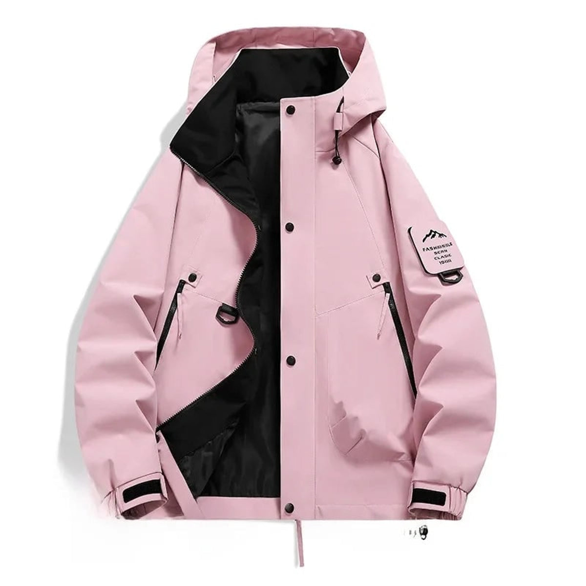 Hooded Ski Jacket with Loose Fit Design and Long Sleeves - Image 10