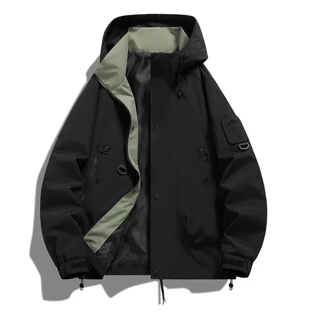 Hooded Ski Jacket with Loose Fit Design and Long Sleeves - Image 3