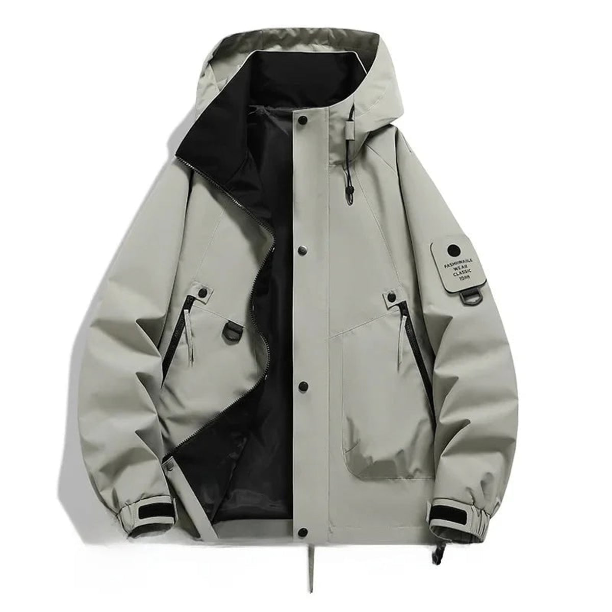Hooded Ski Jacket with Loose Fit Design and Long Sleeves - Image 4