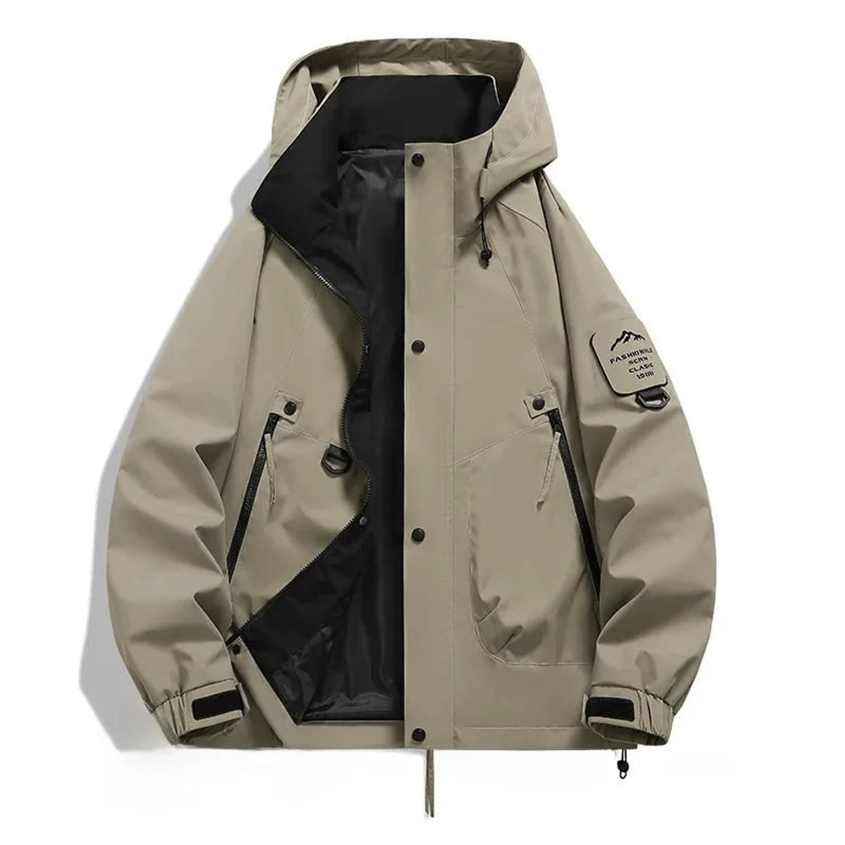 Hooded Ski Jacket with Loose Fit Design and Long Sleeves - Image 5