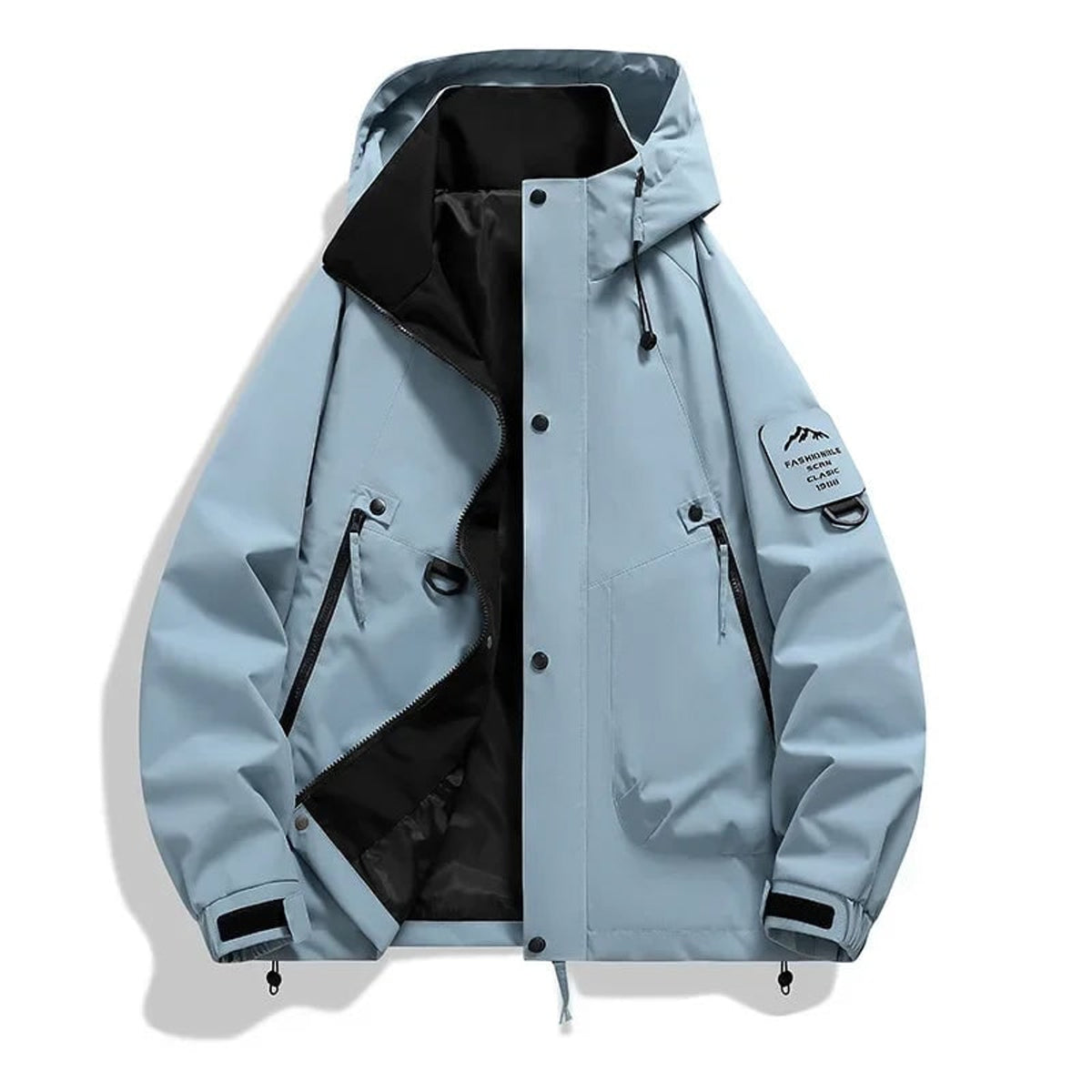 Hooded Ski Jacket with Loose Fit Design and Long Sleeves - Image 6