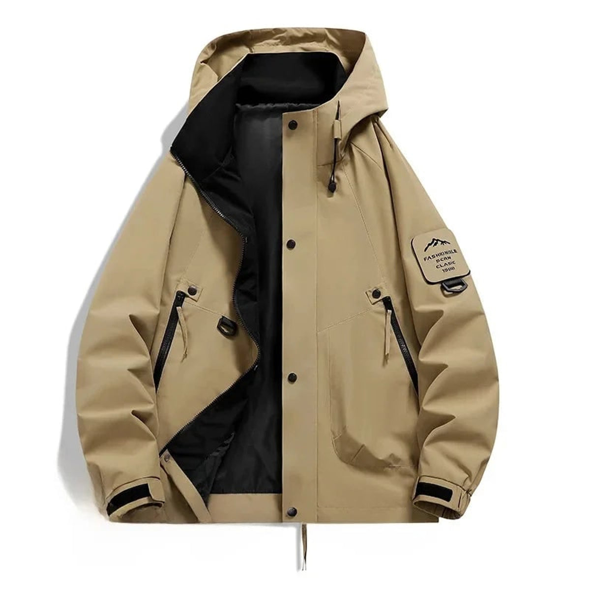 Hooded Ski Jacket with Loose Fit Design and Long Sleeves - Image 7