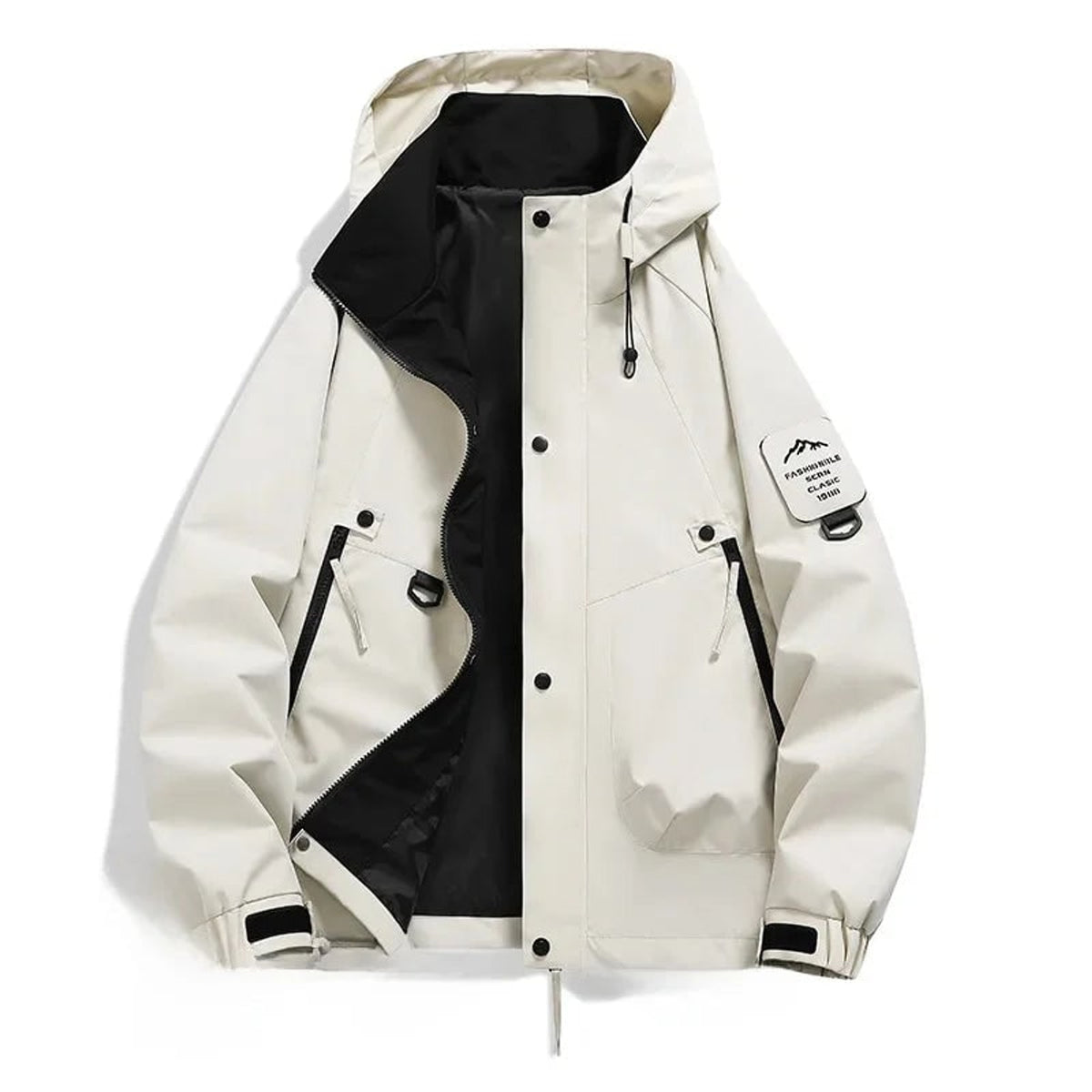 Hooded Ski Jacket with Loose Fit Design and Long Sleeves - Image 8