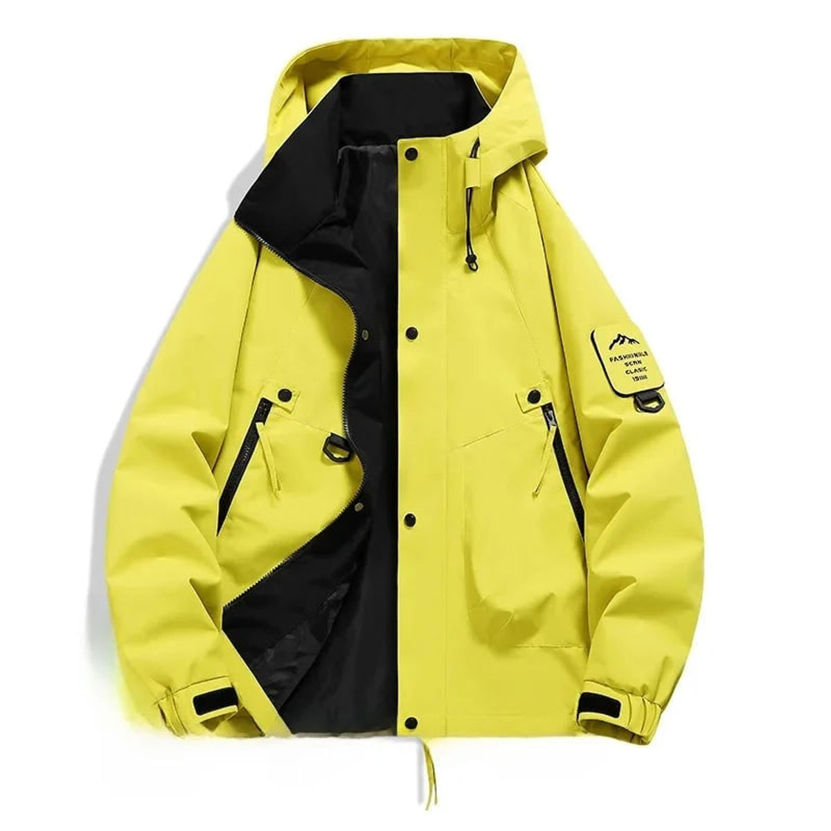 Hooded Ski Jacket with Loose Fit Design and Long Sleeves - Image 9