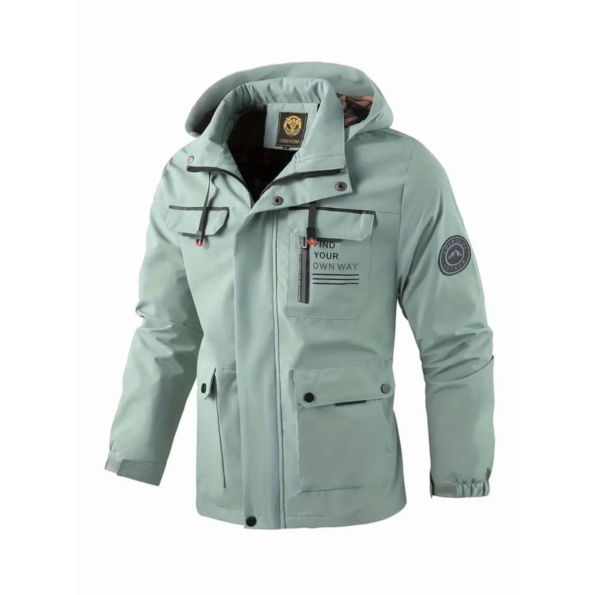 Hooded Winter Jacket with Waterproof Shell and Adjustable Hood - Image 2
