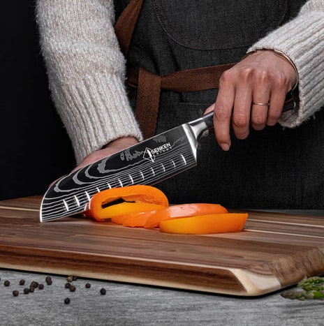 Imperial 14-Piece Japanese Knife Block Set With Acacia Hardwood Block - Image 9