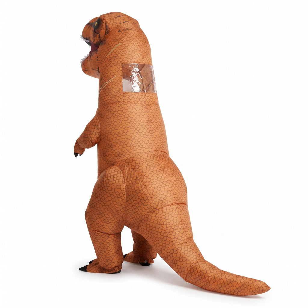 Halloween Inflatable Costume Dinosaur With Built-In Fan Blow Up T-Rex Outfit For Instant Inflation - angle