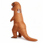 Halloween Inflatable Costume Dinosaur With Built-In Fan Blow Up T-Rex Outfit For Instant Inflation - angle