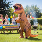 Halloween Inflatable Costume Dinosaur With Built-In Fan Blow Up T-Rex Outfit For Instant Inflation - hero