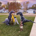 Inflatable Dinosaur Costume Party Costume For Halloween With Long Neck Dino Design Lightweight & Durable Instant Dino Impact Wear - Image 5