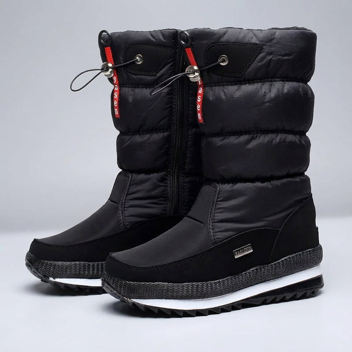 Insulated Snow Boots with Secure Mid-Calf Fit and Non-Slip Tread - Image 1