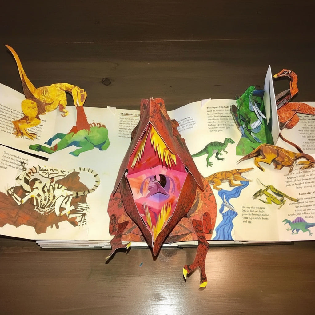 Interactive Prehistoric Lifelike Scenes 3D Pop Up Dinosaur Book - Image 2