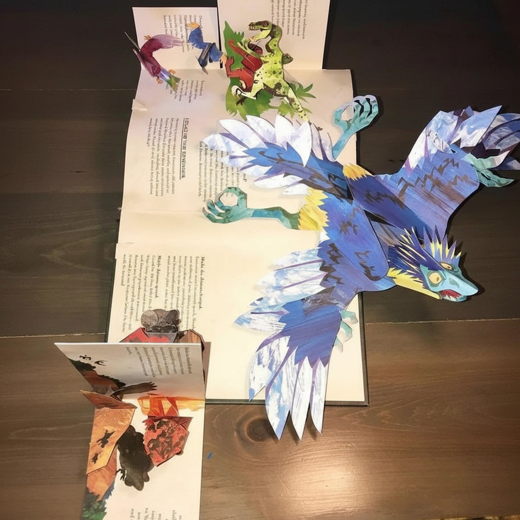 Interactive Prehistoric Lifelike Scenes 3D Pop Up Dinosaur Book - Image 5