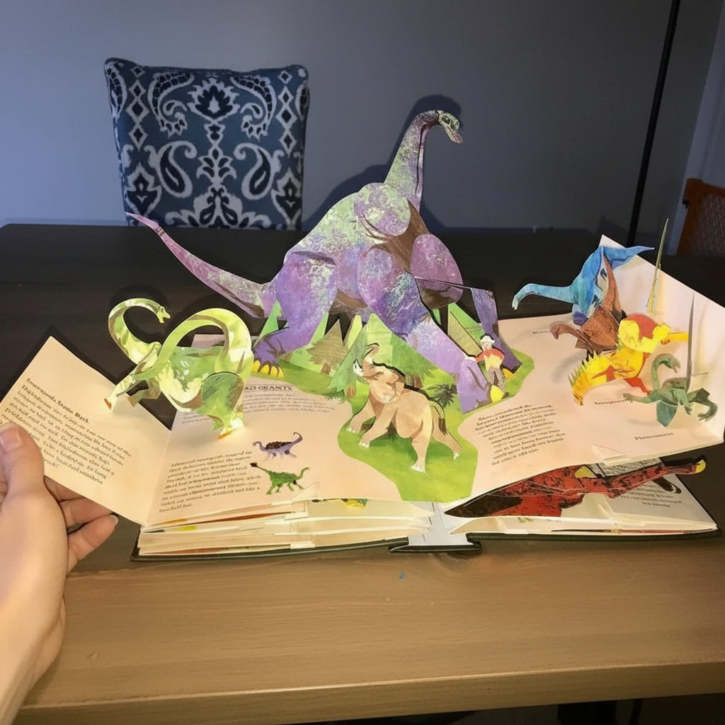 Interactive Prehistoric Lifelike Scenes 3D Pop Up Dinosaur Book - Image 3