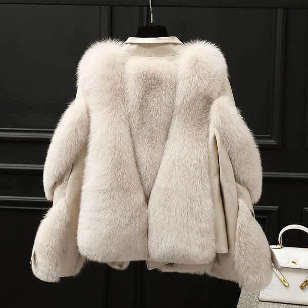 Jacket with Plush Collar and Zip Front - Image 6
