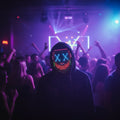 Kids' Halloween Costume Mask With Red Light-Up LED Display And Gesture Control Party Fun - Image 1