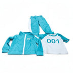 Kids Halloween Costume Three-piece Tracksuit Set With Numbers And Side Stripes - Image 14