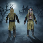 Kids' Halloween Costume Zombie Skeleton With Skull Mask And Gloves Three-Piece Set - Image 3